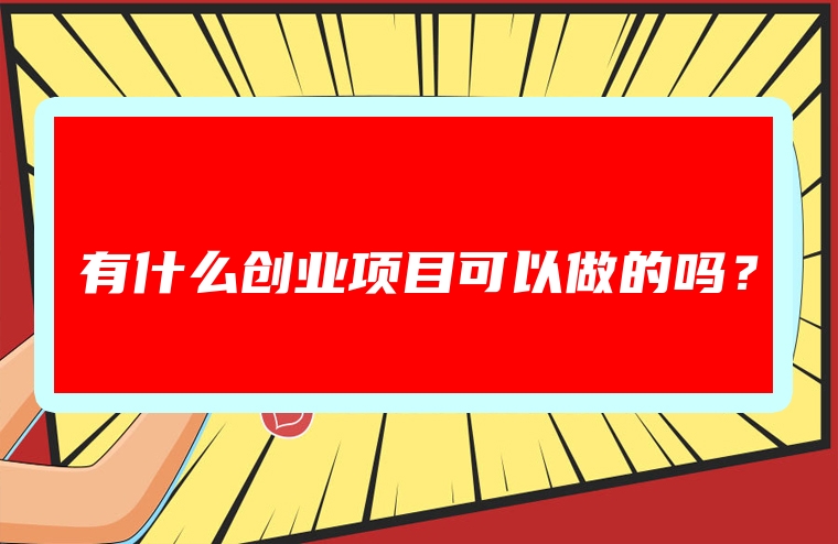 有什么创业项目可以做的吗？